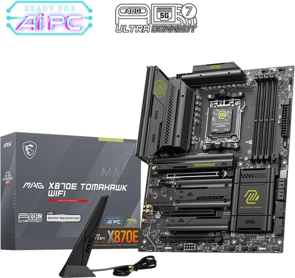 MSI MAG X870E TOMAHAWK WIFI motherboard AM5 HDMI/USB4/WIFI7