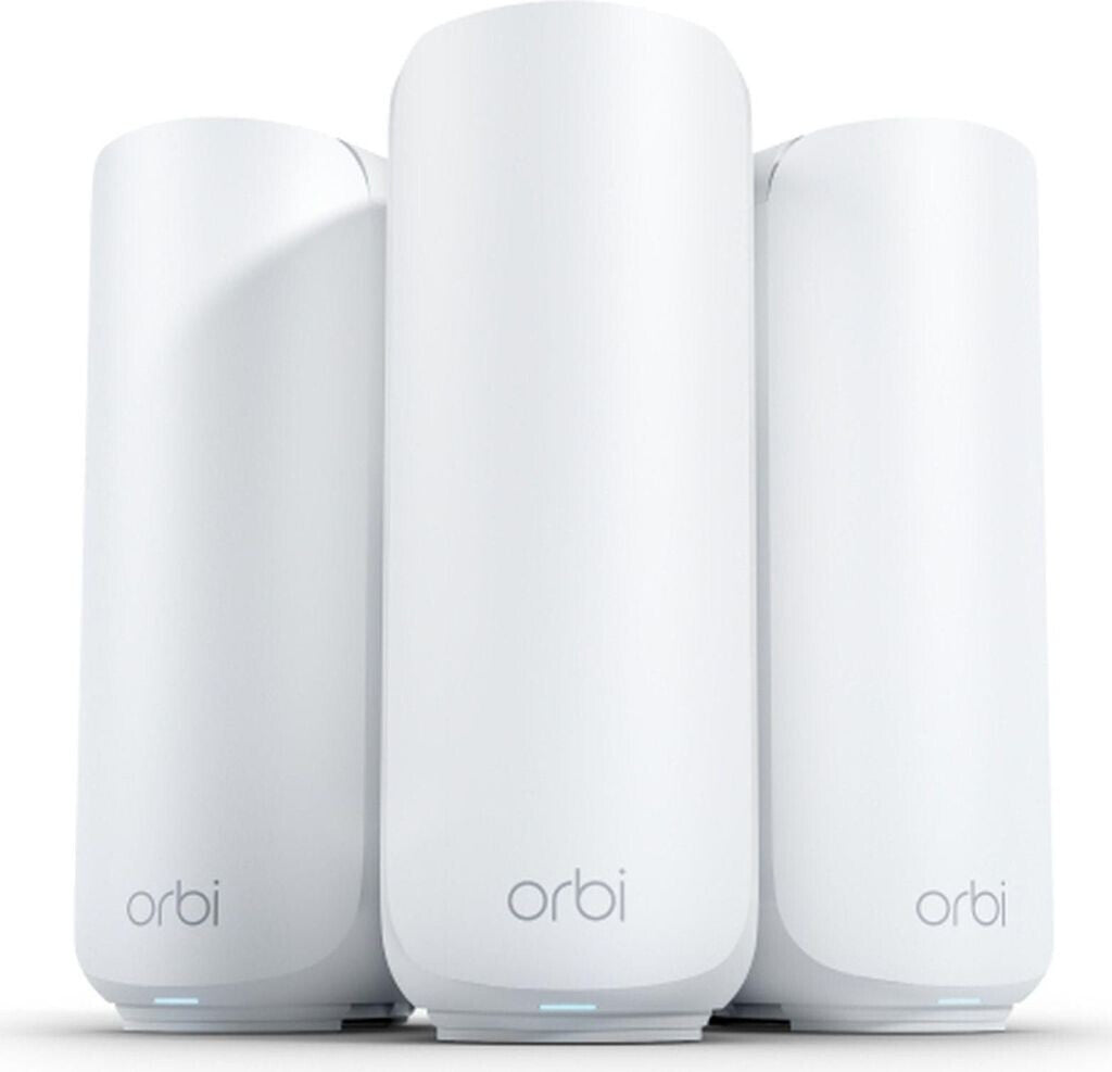 NETGEAR Orbi 370 Series Dual-Band WiFi 7 Mesh Network System for Homes/Apartments (RBE373) WiFi Router + 2 Repeaters, Security Features, 3.6 Gbps, 360 m² Coverage, 70 Devices, 2.5G Internet, BE3600