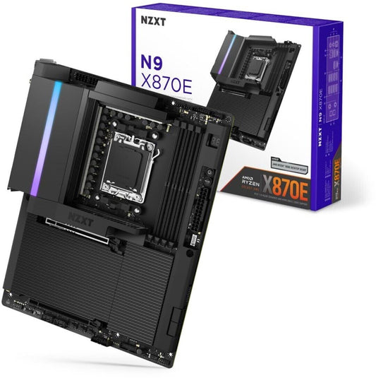 NZXT N9 X870E ATX motherboard socket AM5 WIFI7/USB4 black