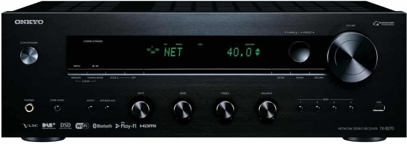 Onkyo TX-8470 Hi-Fi Network Stereo Receiver, black