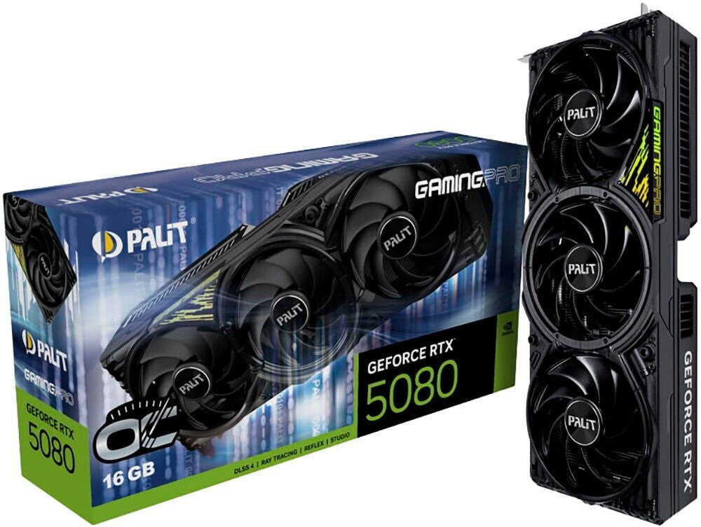 Carte graphique PALIT GeForce RTX 5080 Gaming Pro OC 16 Go GDDR7 HDMI/3xDP
