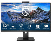 Moniteur Philips 326P1H 80 cm (31,5 ")(QHD, dalle IPS, DisplayPort, HDMI, station d'accueil USB-C, LAN, webcam)