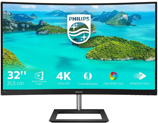 Philips E-Line 328E1CA 80cm (32") 4K VA Curved Monitor 16:9 HDMI/DP 4ms 60Hz
