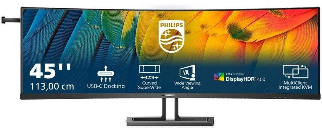 Philips 45B1U6900C 113cm (44,5") DQHD VA Curved Monitor 32:9 HDMI/DP/USB-C 75Hz