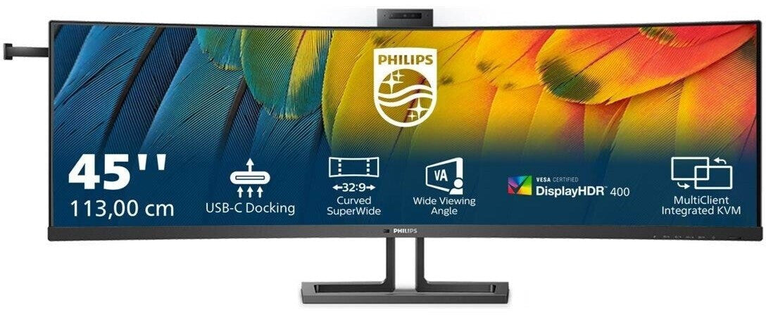 Philips 45B1U6900CH Écran incurvé DQHD de 113 cm (44,5") 32:9 HDMI/DP/USB-C PD100W