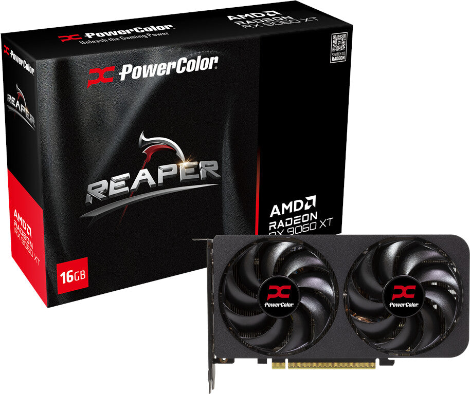 POWERCOLOR AMD Radeon RX 9060 XT Reaper 16GB GDDR6 graphics card HDMI/3xDP