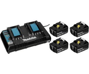 Makita 1976268 Chargeur de batterie DC18RD + 4xBL1850B 5Ah 18V Li-Ion avec Makpac 3