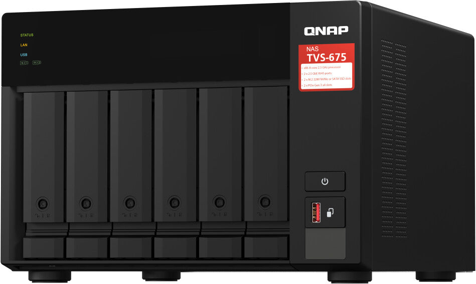 QNAP TVS-675-8G NAS System 6-Bay