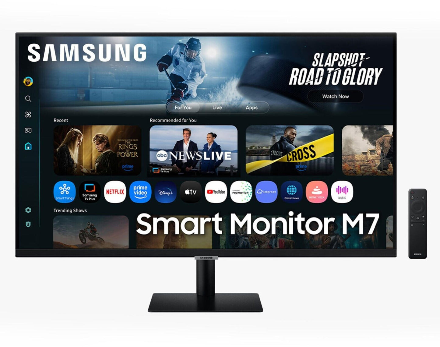 Samsung M70F Monitor AI Smart da 32" con hub di gioco integrato