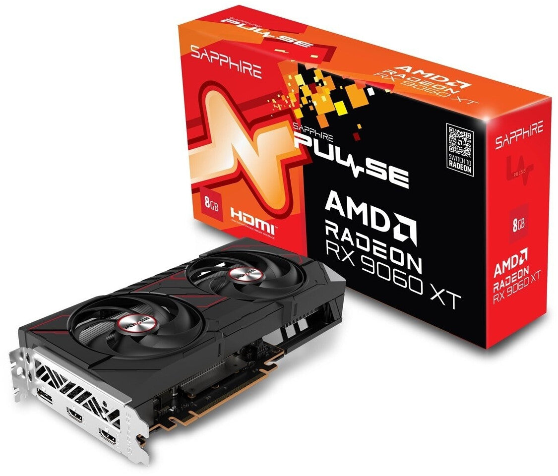 SAPPHIRE Radeon™ PULSE RX 9060 XT 8GB Graphics Card DP/HDMI