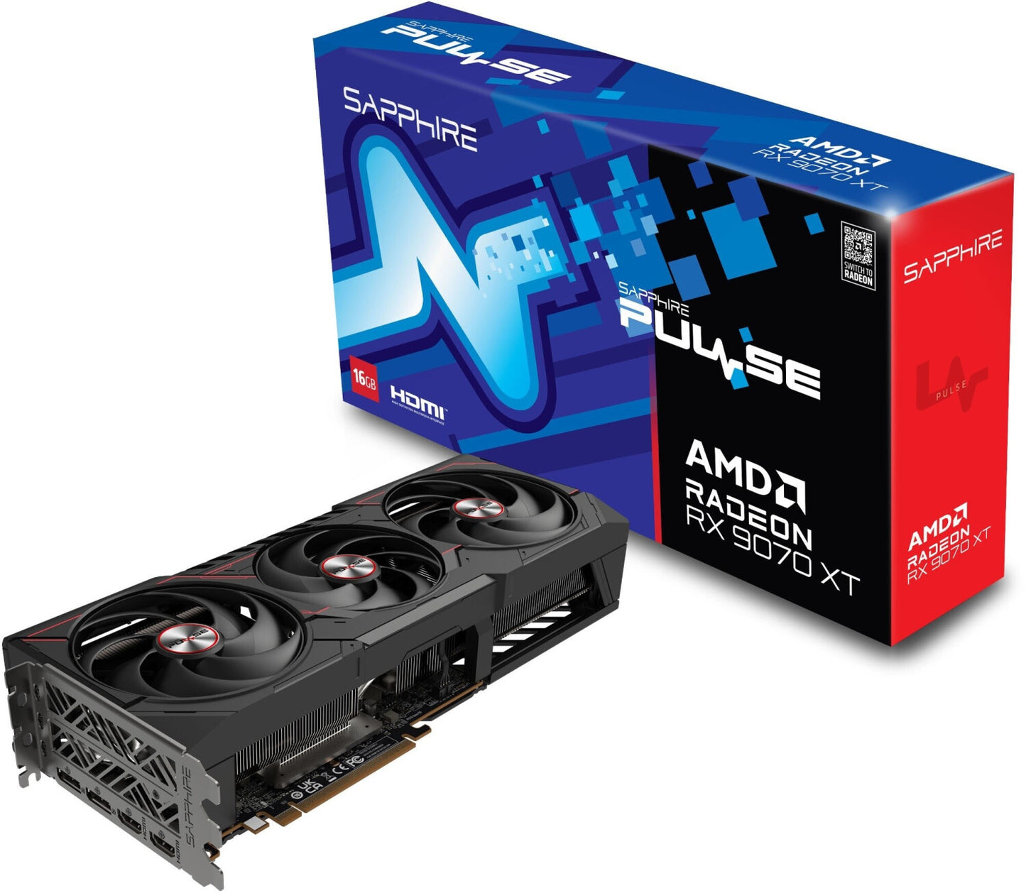 Carte graphique SAPPHIRE PULSE AMD Radeon™ RX 9070 XT GAMING 16 Go GDDR6 HDMI/DP