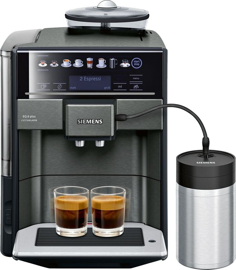 Siemens TE657F09DE EQ.6 plus extraKlasse machine à café automatique, inox foncé