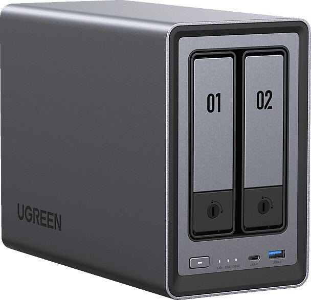 UGREEN NASync DXP2800 NAS System 2-Bay 24TB incl. 2x Seagate IronWolf ST12000VN0008 12 TBB