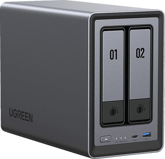 UGREEN NASync DXP2800 NAS System 2-Bay 24TB incl. 2x Seagate IronWolf ST12000VN0008 12 TBB