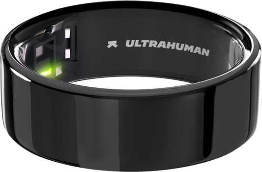 ULTRAHUMAN Ring Air - Smart Ring for Women and Men - Sleep and Fitness Tracking Wearable - Heart Rate - Smartring Aster Black Size 7