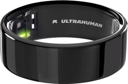 ULTRAHUMAN Ring Air - Smart Ring for Women and Men - Sleep and Fitness Tracking Wearable - Heart Rate - Smartring Aster Black Size 9