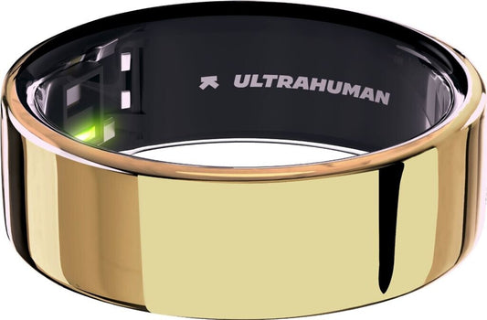 ULTRAHUMAN Ring Air - Smart Ring for Women and Men - Sleep and Fitness Tracking Wearable - Heart Rate - Smartring Bionic Gold Size 13