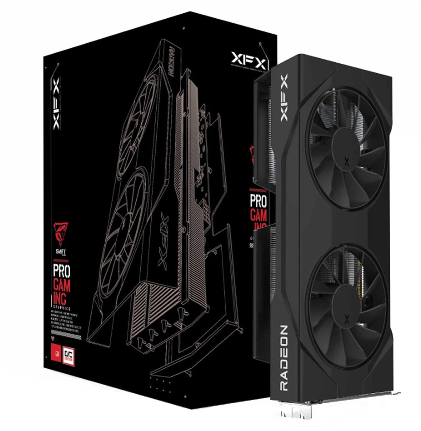 Carte graphique XFX Swift Radeon RX 9060 XT OC Gaming Edition 16 Go GDDR6 DP/HDMI