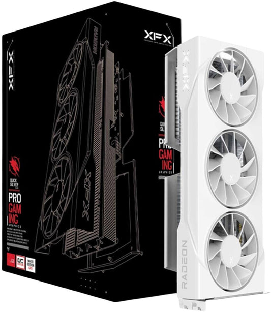 XFX Swift Radeon RX 9060 XT OC White Triple Gaming Edition Graphics Card 16GB GDDR6 DP/HDMI