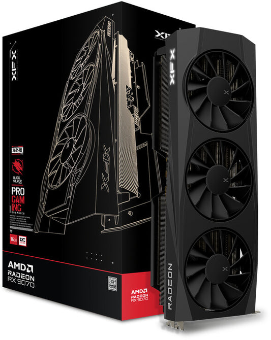 XFX QuickSilver Radeon RX 9070 OC Gaming Edition Graphics Card 16GB GDDR6 DP/HDMI