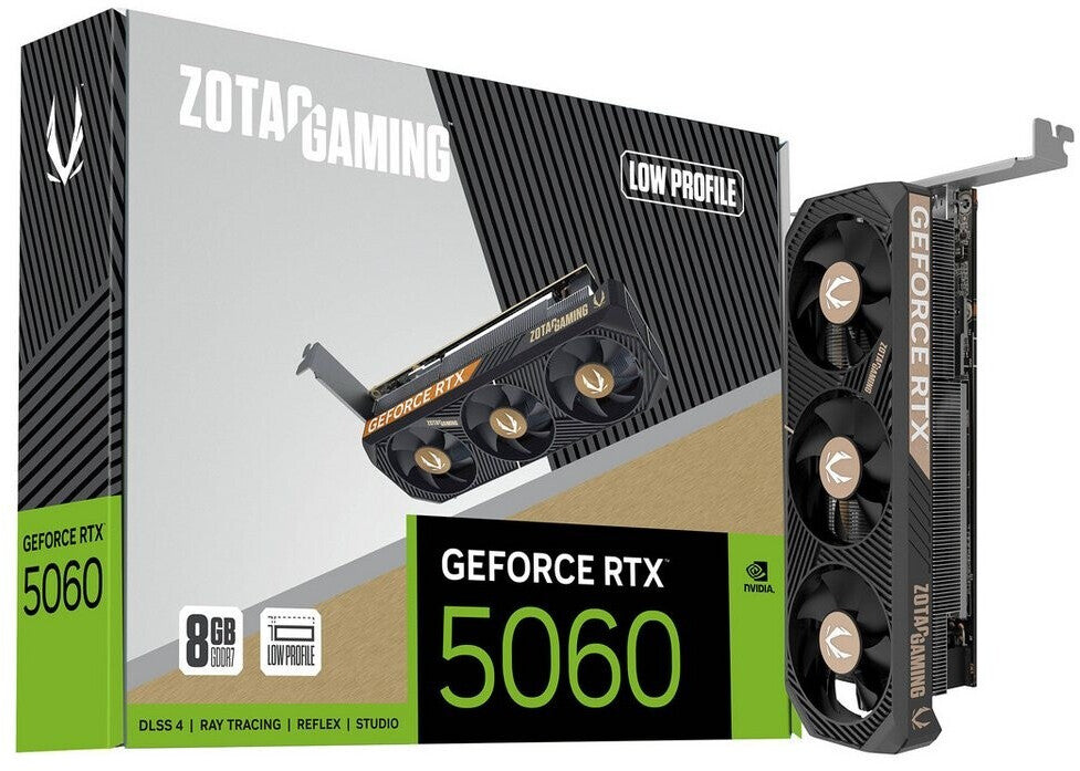 Carte graphique ZOTAC GAMING GeForce RTX 5060 Low Profile 8 Go GDDR7 3x DP, 1x HDMI