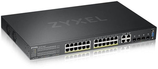 ZyXEL GS2220-28HP 24-Port + 4x SFP/Rj45 Gigabit L2 managed PoE+ Switch, 375W