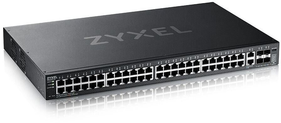 ZyXEL XGS2220-54 Gigabit Managed Stack Switch, 50x RJ-45, 4x SFP+, rackmount